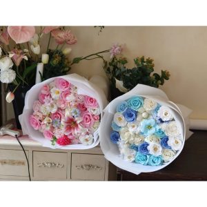 Bó Hoa Tròn Mix size lớn |Hoa Sáp có ship hoả tốc