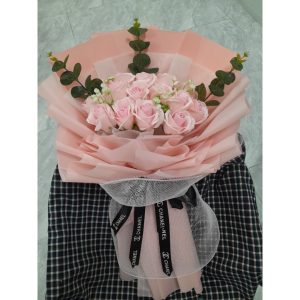Bó hoa sáp thơm hàn quốc 15 bông tuyệt đẹp bó theo yêu cầu quà tặng sinh nhật, noel, valentine