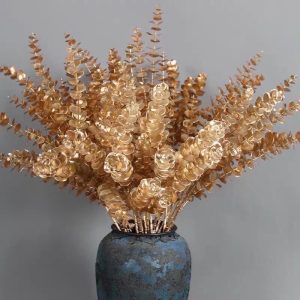 Cành lá táo màu đồng