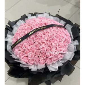 HOẢ TỐC HCM - BÓ HOA SÁP 99 BÔNG DÁNG TRÒN - QUÀ TẶNG CÁC DỊP LỄ