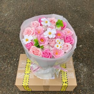 (Hồ Chí Minh) Bó Hoa Sáp Gói Dáng Tròn - Quà Tặng Sinh Nhật, Tốt Nghiệp, Ngày 8/3, 14/2