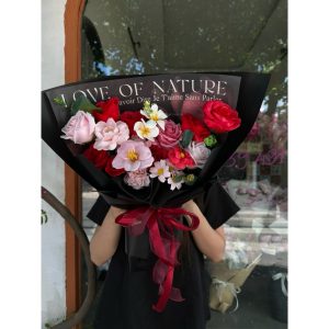 Hoa Sáp Cao Cấp Mix Hoa Hồng Đỏ – Quà Tặng Valentine, Sinh Nhật
