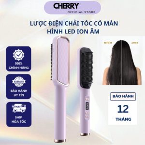 Lược điện chải thẳng tóc ion âm cao cấp, tạo kiểu chuyên nghiệp máy uốn duỗi tóc, làm xoăn ép
