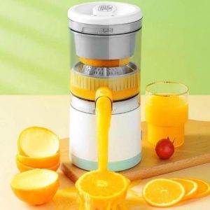 Máy Ép Nước Cam - Máy Ép Hoa Quả Tự Động Không Dây Chính Hãng Ép Chậm Trái Cây Mềm, Vắt Chanh, Sạc USB