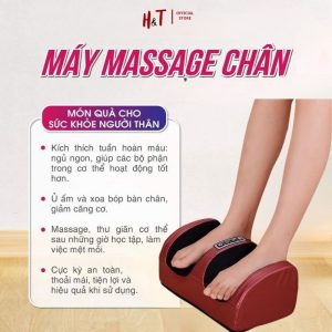Máy massage chân hồng ngoại đa năng, Máy trị liệu bấm huyệt an toàn mát xa tự động đa vùng thư giãn
