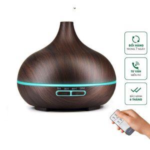 Máy xông tinh dầu, phun sương tạo ẩm, dung tích 550ml, Đèn 7 Màu, bảo hành 12 tháng