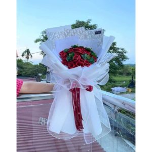 Quà tặng hoa sáp 30 bông đỏ