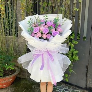 (Tp Hồ Chí Minh) Bó Hoa Sáp Thơm Cao Cấp - Bó Hoa Gói Dáng dài Nhiều Mẫu Tặng Người yêu, Sinh Nhật, Ngày Kỷ Niệm