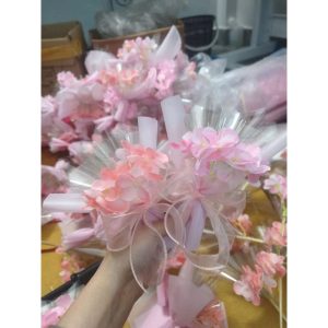 combo 10 Bó hoa siêu mini có 5 ống t.i.ề.n trang trí bánh kem