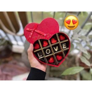 ( tặng túi, thiệp)hộp socola valentine tim 10 viên